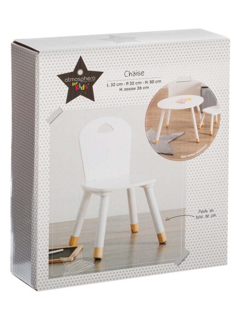 Chaise, Fauteuil, Tabouret, Pouf - Atmosphera for Kids Blanc - Kiabi