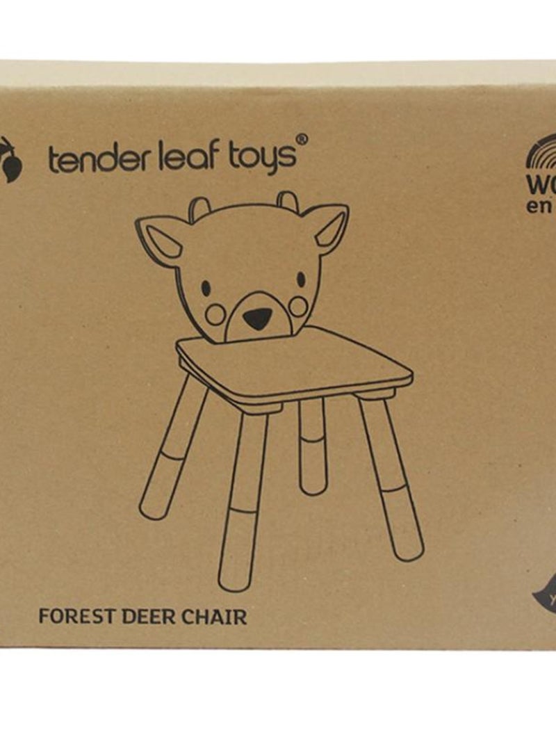 Chaise forêt Cerf Beige - Kiabi