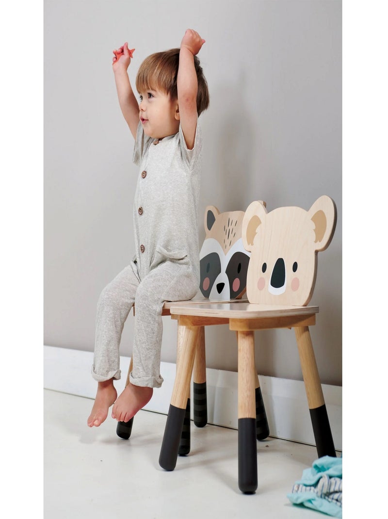 Chaise forêt Raton Laveur Beige - Kiabi