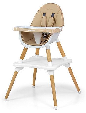 Chaise haute 2-en-1 'milly mally' malmo beige