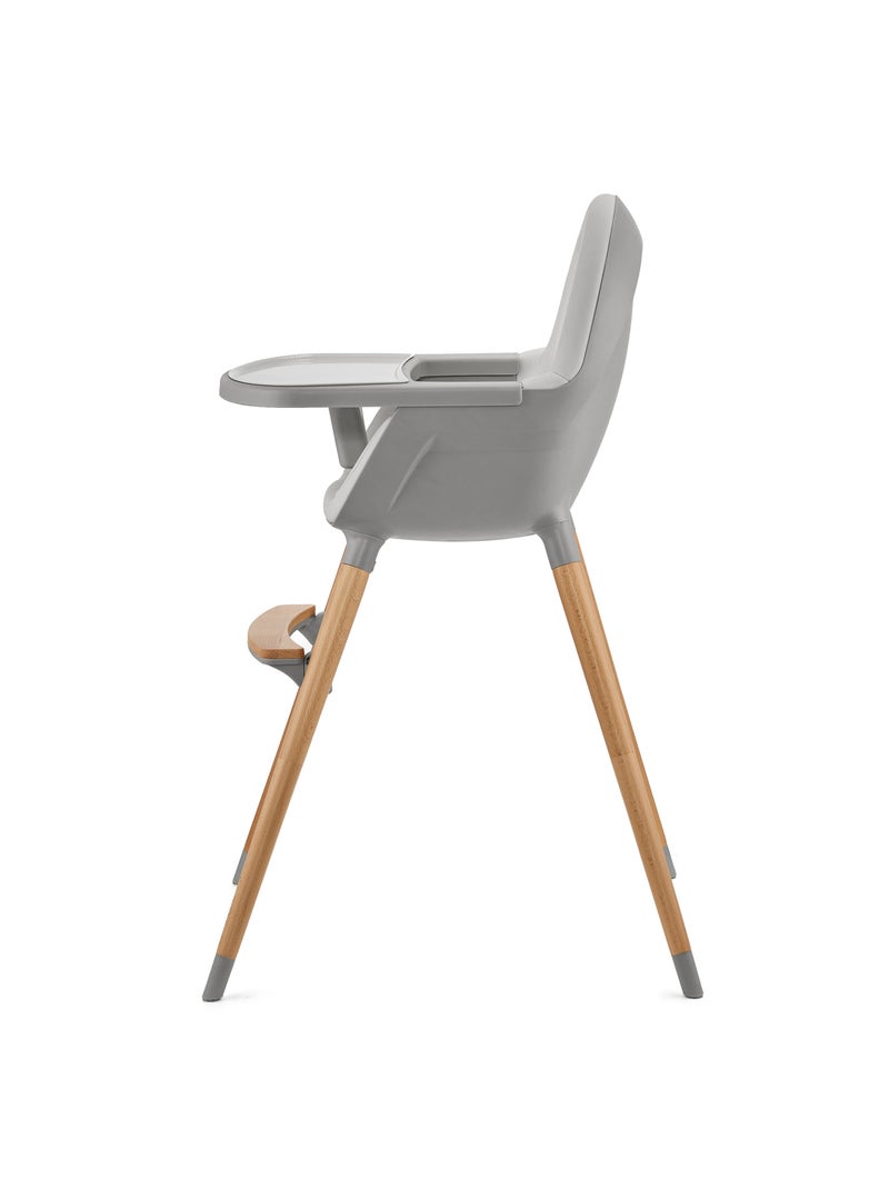 Chaise haute 2en1 fini 2 modèle pratique et confortable Gris - Kiabi