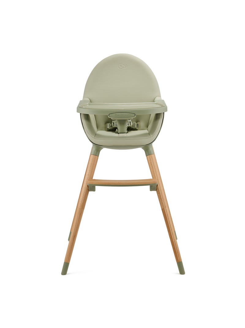 Chaise haute 2en1 fini 2 modèle pratique et confortable Vert - Kiabi