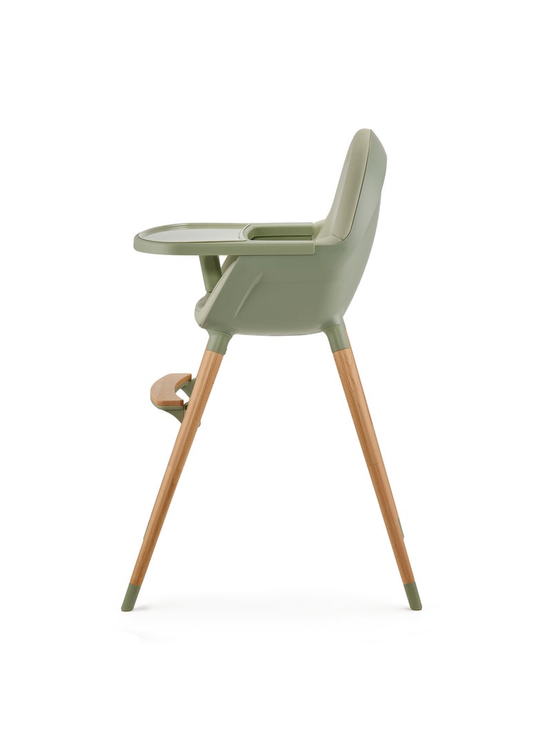 Chaise haute 2en1 fini 2 modèle pratique et confortable Vert - Kiabi