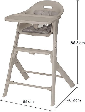 Chaise haute 2en1 LIONELO Beny - 6 à 36 mois - Évolutive