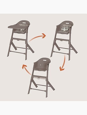 Chaise haute 2en1 LIONELO Beny - 6 à 36 mois - Évolutive