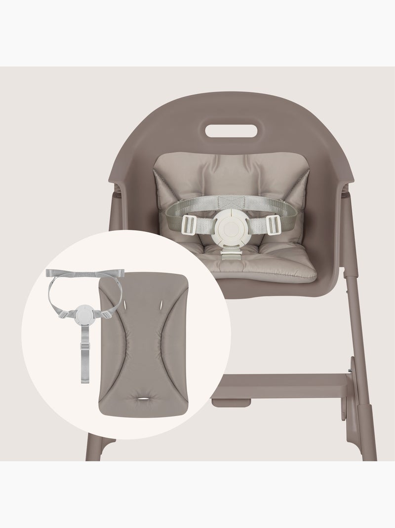Chaise haute 2en1 LIONELO Beny - 6 à 36 mois - Évolutive Taupe - Kiabi