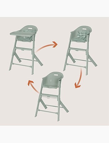 Chaise haute 2en1 LIONELO Beny - 6 à 36 mois - Évolutive