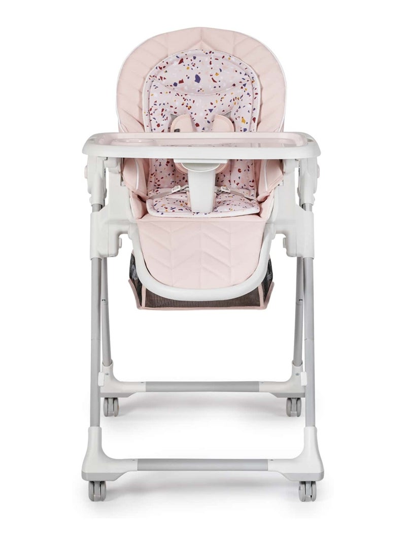 Chaise haute 2en1 transat siège réglable Rose - Kiabi