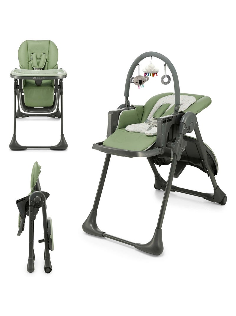 Chaise haute 2en1 tummie modèle pratique et confortable Vert - Kiabi