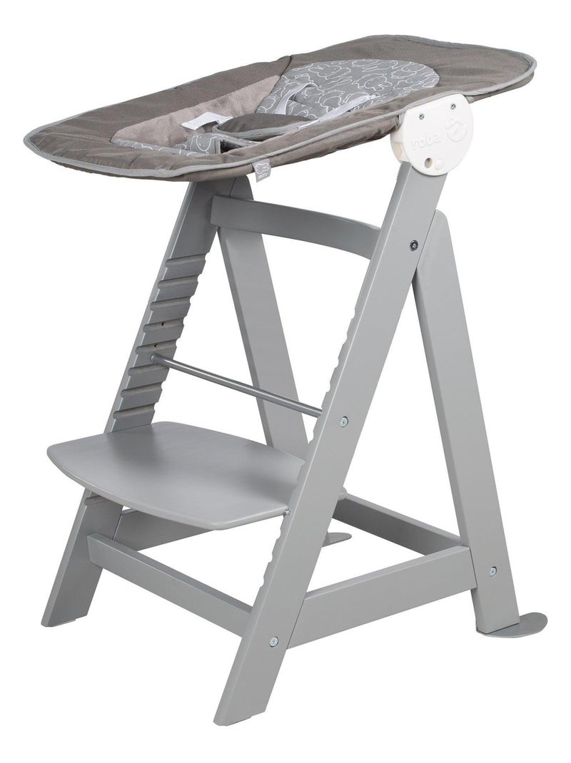 Chaise haute 3en1 avec transat inclinable Miffy® 'Roba Born Up' Gris - Kiabi