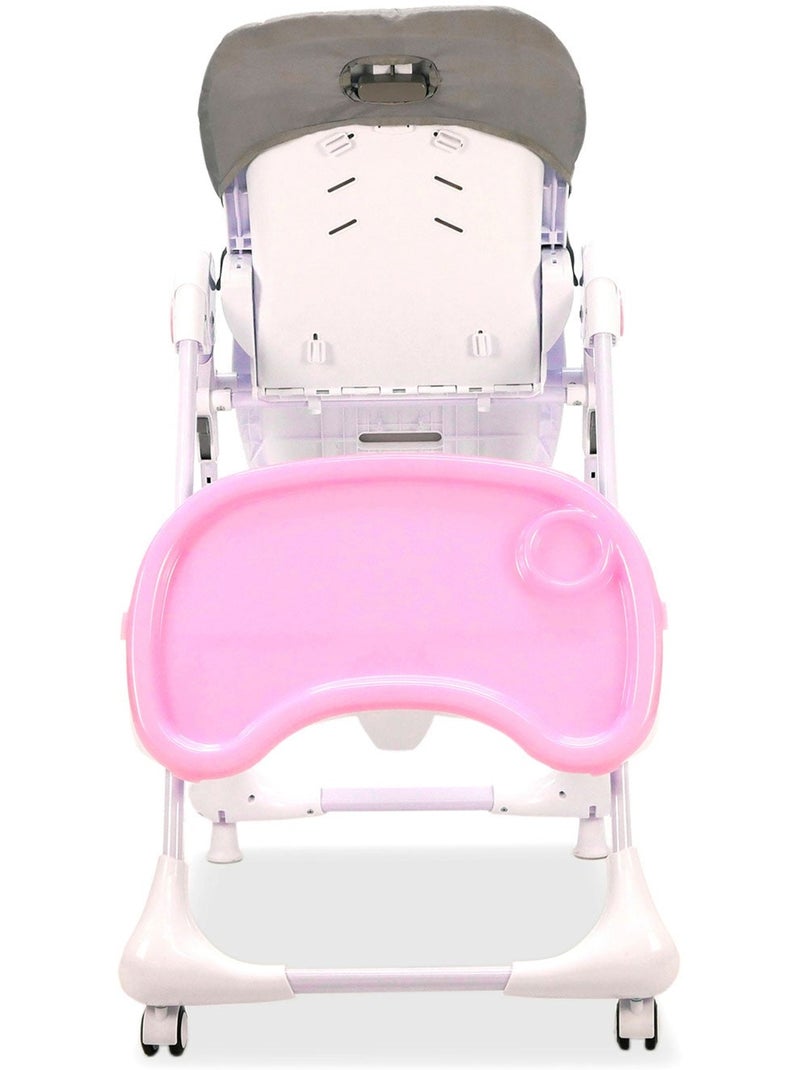 Chaise haute à roulettes Pink Bunny Asalvo Rose - Kiabi