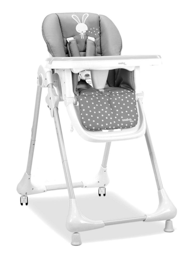 Chaise haute avec roues Baby Rabbit Gris - Kiabi