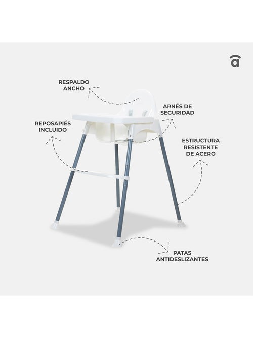 Chaise haute Basic Pro Asalvo - Kiabi