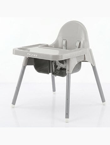 Chaise haute bébé - eco évolutive, pliable et réglable - twinky