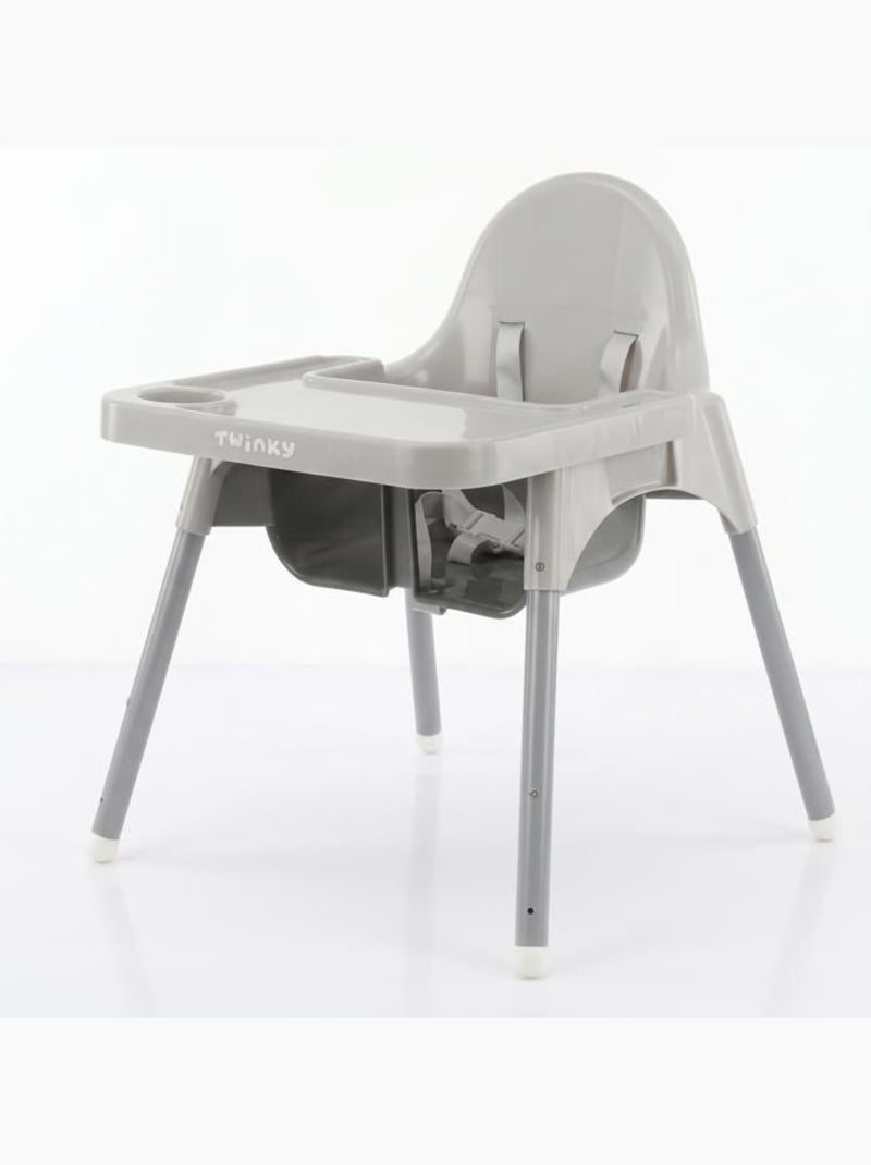 Chaise haute bébé - eco évolutive, pliable et réglable - twinky Gris - Kiabi