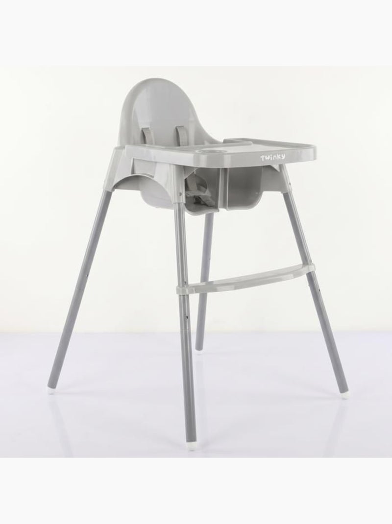 Chaise haute bébé - eco évolutive, pliable et réglable - twinky Gris - Kiabi