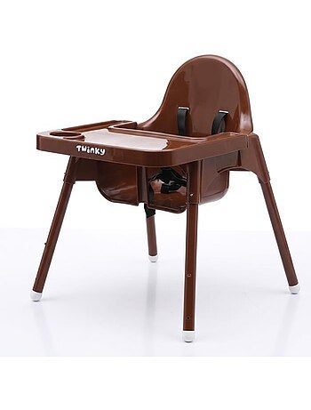 Chaise haute bébé - eco évolutive, pliable et réglable - twinky