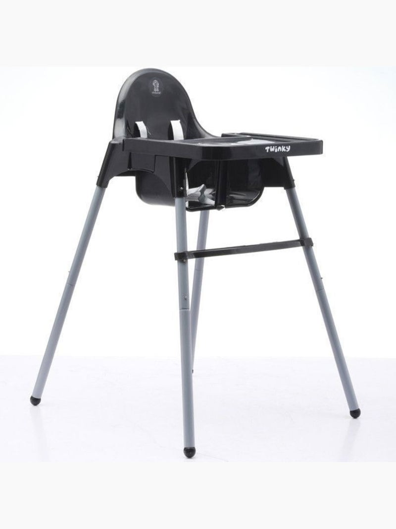 Chaise haute bébé - eco évolutive, pliable et réglable - twinky Noir - Kiabi