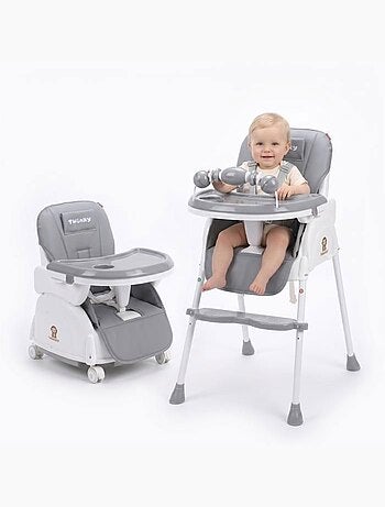 Chaise haute bébé - évolutive 3 en 1 pliable et réglable - twinky