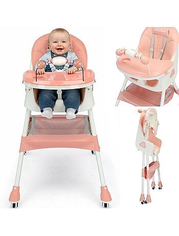 Chaise haute bébé - maxi évolutive 3 en 1 pliable - twinky