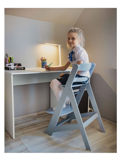 Chaise Haute Bébé +6 mois ÉVOLUTIVE, 12 Réglages, Table amovible, Coussins, Ceinture 3 points - Kiabi