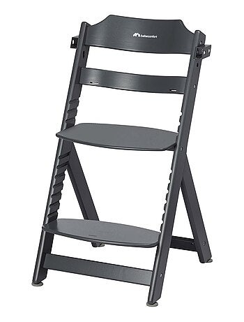 BEBE CONFORT Timba Chaise haute bébé, Chaise bois, De 6 mois à 10 ans (30kg), Warm Grey