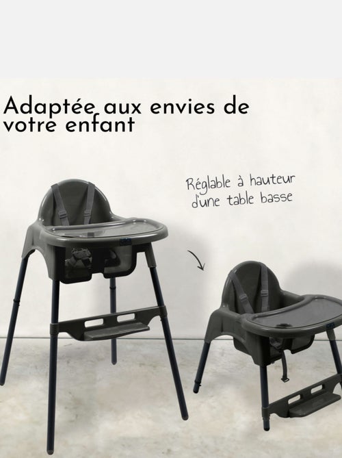 Chaise haute bébé, enfant, réglable hauteur et tablette - Délice - Monsieur Bébé - Kiabi