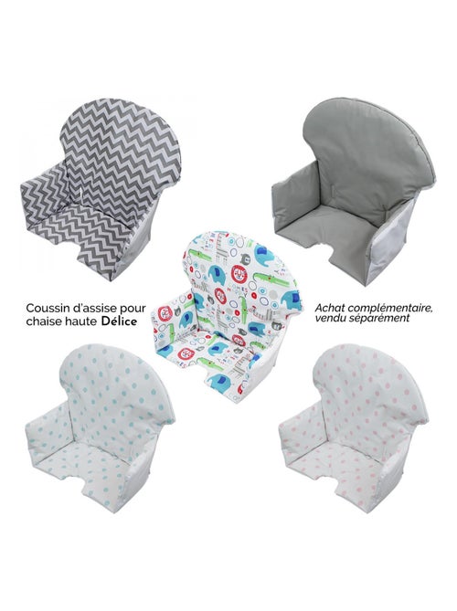 Chaise haute bébé, enfant, réglable hauteur et tablette - Délice - Monsieur Bébé - Kiabi