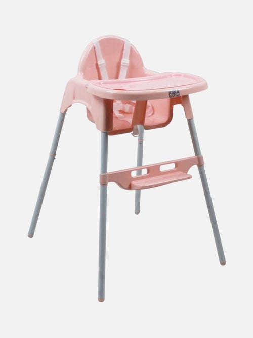Chaise haute bébé, enfant, réglable hauteur et tablette - Délice Gris - Monsieur Bébé - Kiabi