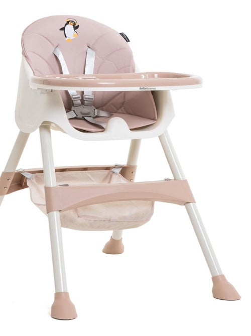 Chaise Haute Bébé Evolutive -dès 6 mois jusqu’à 20kg -Disco Pinguin - hauteur réglable - rose - Kiabi Chaise Haute Bébé Evolutive -dès 6 mois jusqu’à 20kg -Disco Pinguin - hauteur réglable - rose - Kiabi