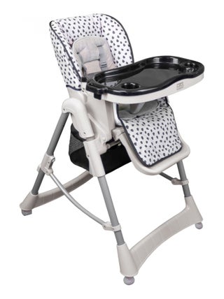 Chaise haute bébé pliable réglable hauteur dossier tablette -  Ptit - Perle - Monsieur Bébé