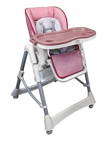 Chaise haute bébé pliable réglable hauteur dossier tablette - Ptit - Stella - Monsieur Bébé
