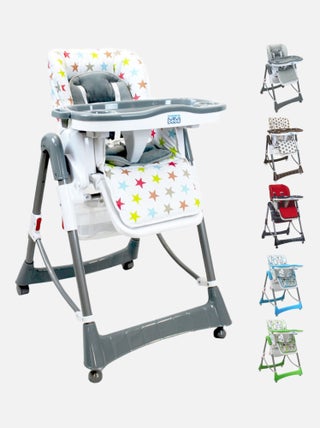Chaise haute bébé pliable réglable hauteur dossier tablette -  Ptit - Stella - Monsieur Bébé
