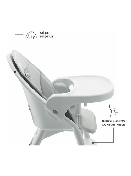 Chaise haute bebe pliante avec ceinture 5 points - Kiabi