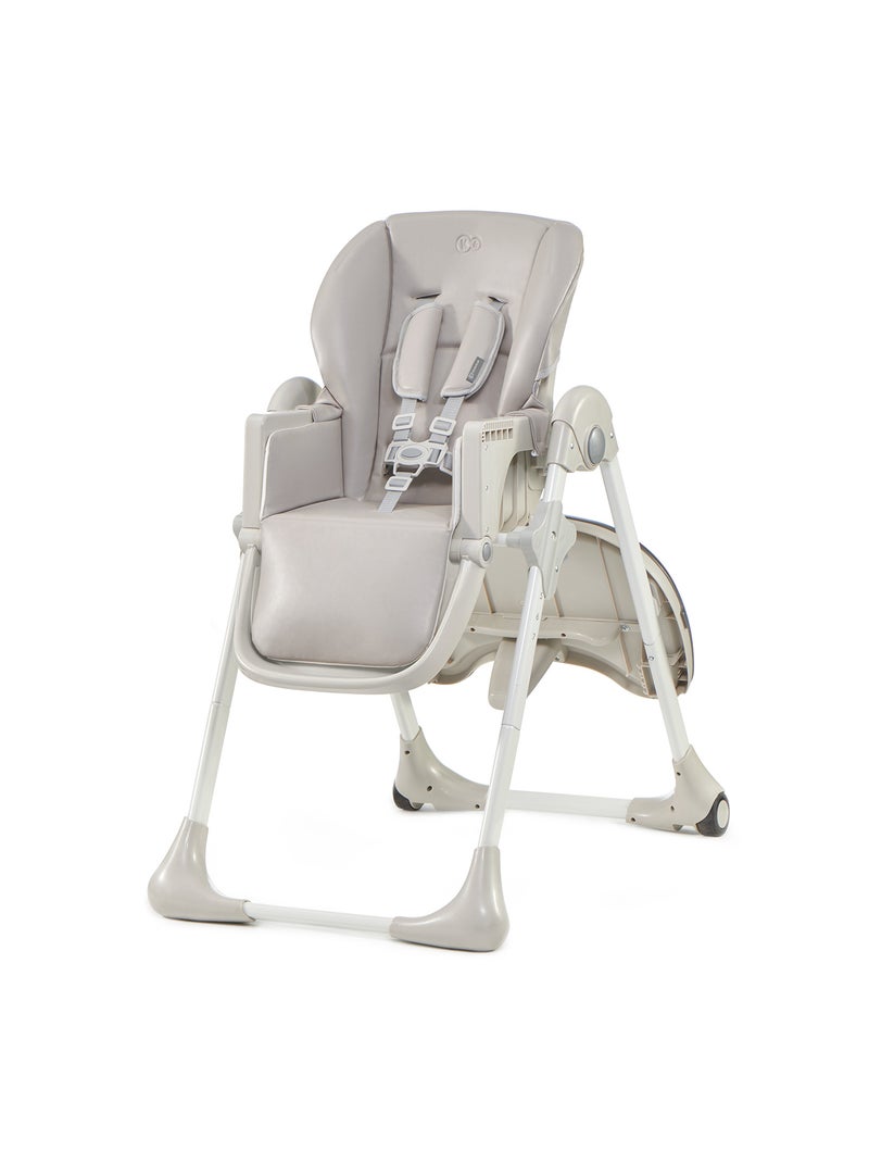 Chaise haute bébé réglable et pliable avec plateau amovible Gris - Kiabi