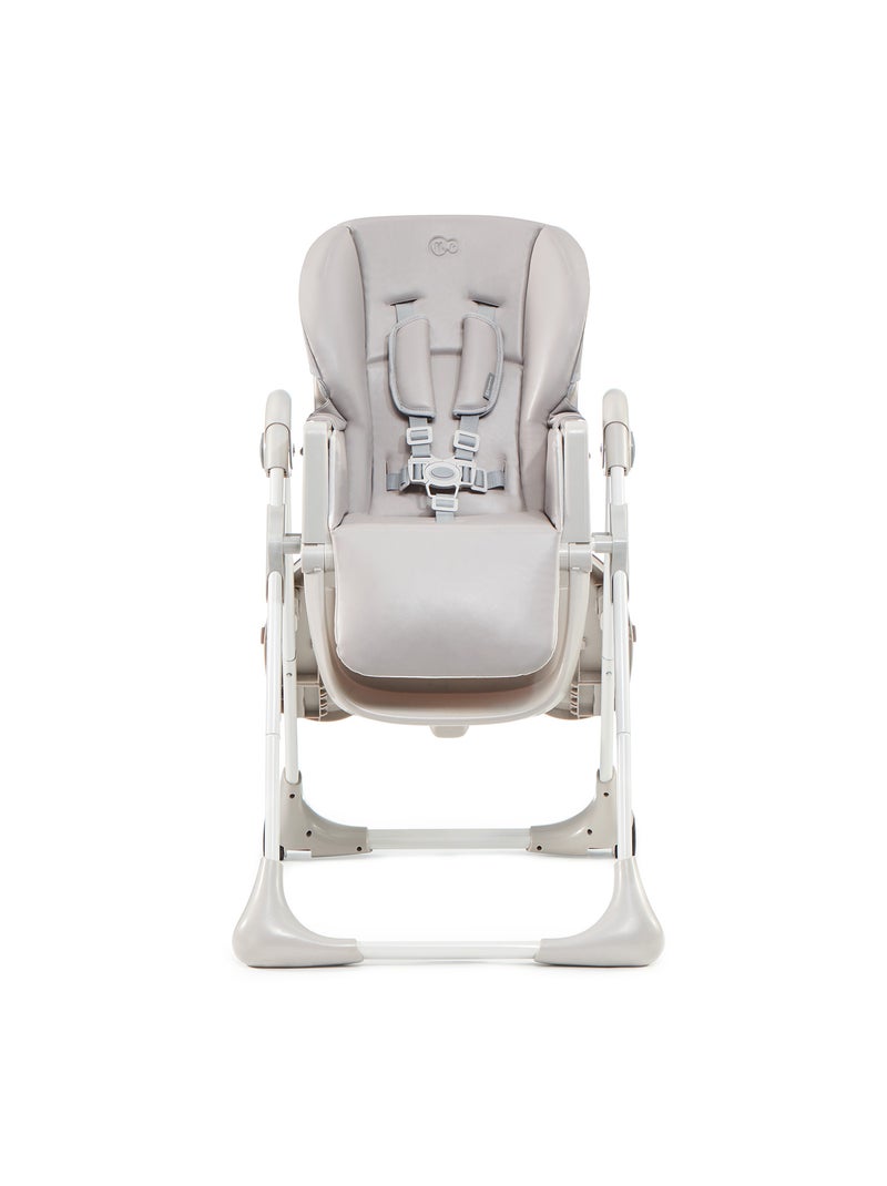 Chaise haute bébé réglable et pliable avec plateau amovible Gris - Kiabi