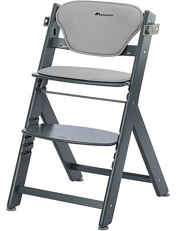 Chaise haute bébé Timba, avec coussin et tablette repas