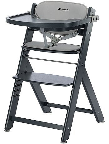 Chaise haute bébé Timba, avec coussin et tablette repas