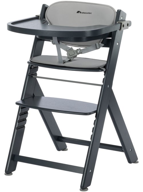 Chaise haute bébé Timba, avec coussin et tablette repas - Kiabi