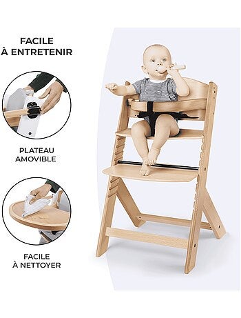 Chaise haute évolutive bois réglable