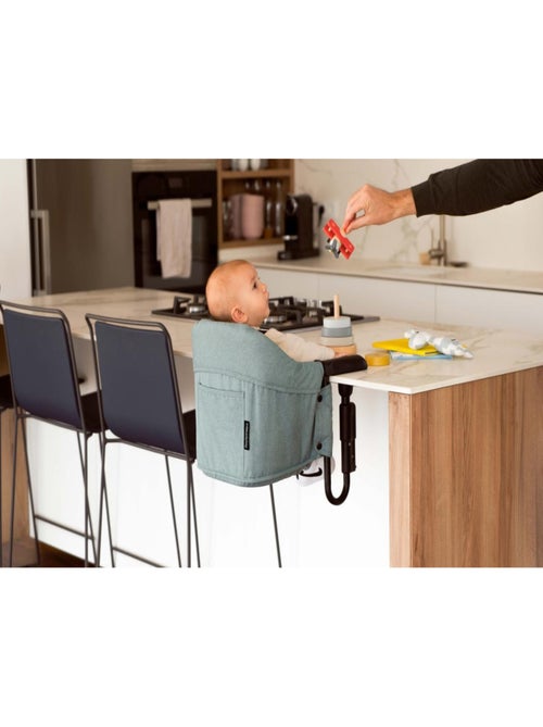 Chaise Haute Clip-Up Bleu Vert avec Fixation Universelle pour Enfants - Kiabi Chaise Haute Clip-Up Bleu Vert avec Fixation Universelle pour Enfants - Kiabi
