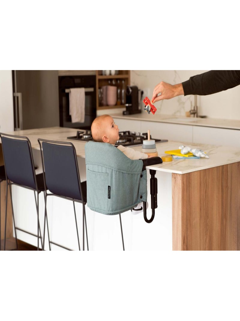 Chaise Haute Clip-Up Bleu Vert avec Fixation Universelle pour Enfants Vert - Kiabi