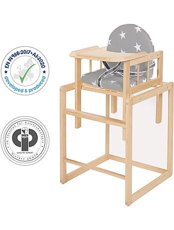 Chaise haute combinée avec coussin imperméable 'Little Stars' ROBA