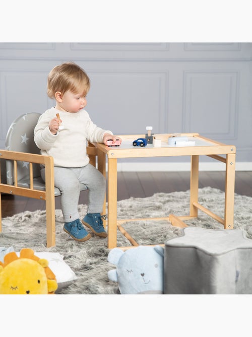 Chaise haute combinée avec coussin imperméable 'Little Stars' ROBA - Kiabi