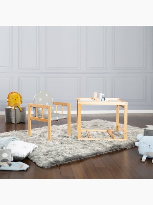 Chaise haute combinée avec coussin imperméable 'Little Stars' ROBA - Kiabi