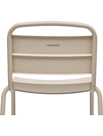 Chaise haute de jardin empilable en acier ALEGORIA