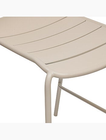 Chaise haute de jardin empilable en acier ALEGORIA
