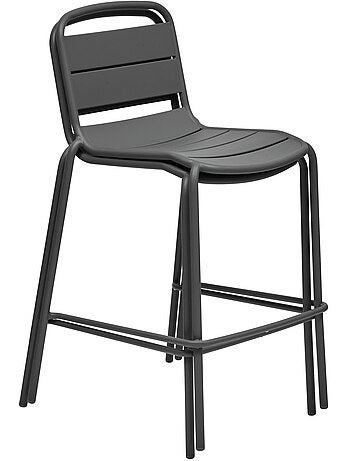 Chaise haute de jardin empilable en acier ALEGORIA