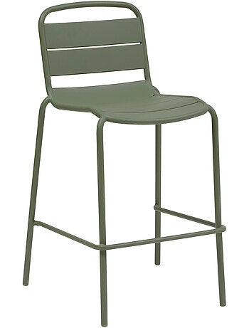 Chaise haute de jardin empilable en acier ALEGORIA