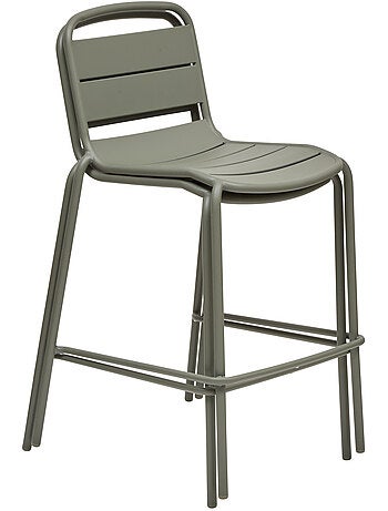 Chaise haute de jardin empilable en acier ALEGORIA